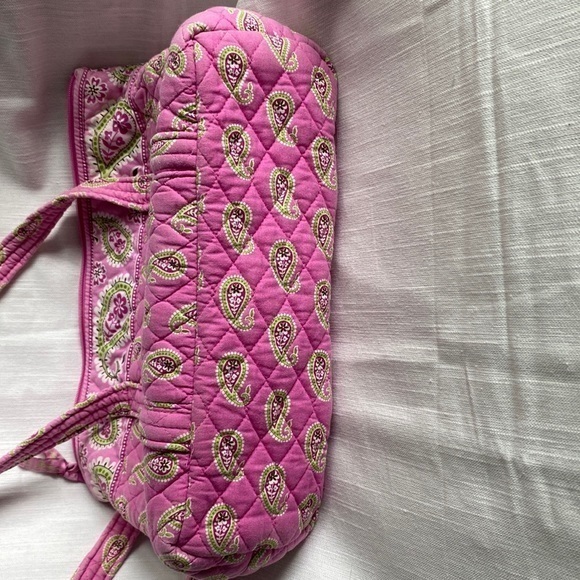 Vera Bradley - Ombré Pink and Lime Paisley Shoulder Bag - Picture 6 of 9